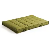 Oviala - Groen gestoffeerd kussen voor pallet 120 x 80 cm - Cuzco