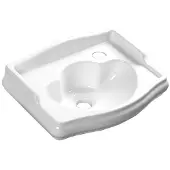 Sapho Kerasan Retro - Keramische fontein 41x30 cm, met kraangat rechts, zonder overloop, wit 103301DX