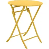 Hespéride - Luxe Bistrotafel - Greensboro Tafel - Mosterd - 60x60x71cm