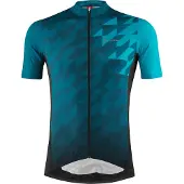 Löffler Loeffler fietsshirt korte mouwen M Bike Jersey FZ Zack Mid Dark Petrol - Blauw
