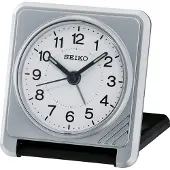 Seiko - zilverkleurige reiswekker QHT015S
