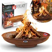 CARUNO Tuinpaal met vuurkorf, model Heat Classic, diameter 80 cm, roestkleur