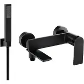Mexen Zero R02 badkraan met doucheset, zwart - 7113R02-70