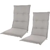 Kopu prisma silver comfortabel tuinkussen hoge rug 2 stuks