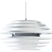 BELID Ellipse Pendant Ø50 Cm /Chrome - Hanglampen Metaal White - 108262