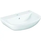 GROHE Bau wastafel 1 kraangat met overloop 60.9x44.2cm wit