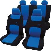 Petex Autostoelhoevers universeel, complete set van 11 stuks - kleur blauw, Eco Class met SAB 1 Vario | Autostoelhoevers / beschermhoezen van