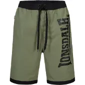 Lonsdale Zwemshorts 'Clennell' olijfgroen / zwart