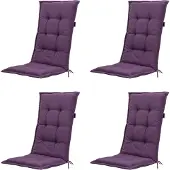 Madison tuinkussen lage rug panama purple 105x50cm 4 stuks