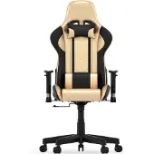 Vdd Gaming stoel Goldgamer Deluxe - Bureau stoel - Gaming stoel - Goud zwart