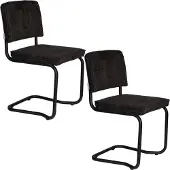 Zuiver eetkamerstoel (set van 2) Ridge Kink Soft