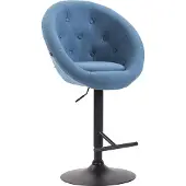 CLP London V2 Barkruk Stof blauw zwart