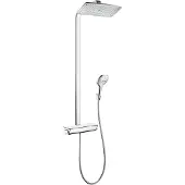 Hansgrohe Raindance Select E - Showerpipe 360 doucheset met thermostaat, EcoSmart 9l/min, chroom 27286000