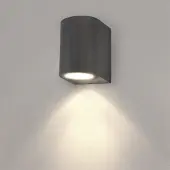 LEDVION - 2x LED Wandlamp - 4.5W - 2700K - IP54 - Antraciet & - GU10