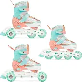 Raven Isla 3-in-1 Kinderrollers - Verstelbaar 27-30, LED Wielen