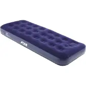 Markenlos Opblaasbaar matras, 1 persoon, zwart, velours