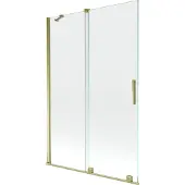 Mexen Velar badwand 2-delig schuifbaar 120 x 150 , transparant, goud - 896-120-000-01-50