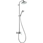 Hansgrohe Croma 220 - Doucheset Showerpipe 220 met eengreeps douchekraan,1jet, chroom 27222000