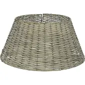 Christmas Decoration Kerstboomring Wilg Dia57cm Grijs grijs Wicker Kerstboomrok