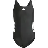 Adidas Sportieve badmode '3-Stripes C-Back Swimsuit' zwart / offwhite
