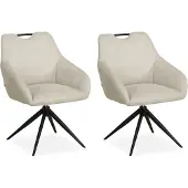 MX Sofa Eetkamer stoel Luka - Toffee (set van 2 stuks)