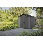 Keter Stronghold Tuinhuis 8x6 - 183x248,5x241cm - Antraciet - Kunststof