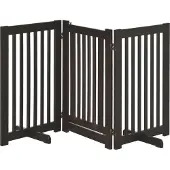 PawHut Paws Afschermhek voor honden deurafscherming veiligheidshek MDF,