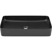 Comad Slim keramische opbouw wastafel 61x34cm zwart mat