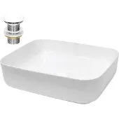 LuxeBath Wastafel 505x395x135 mm keramisch wit