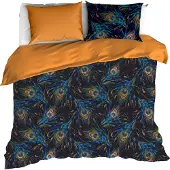 De Witte Lietaer Dekbedovertrek Peafowl Thai Curry Satijn-260 x 200 / 220 / 240 cm | Extra Breed