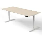 Kerkmann Move 3 Zit-sta-bureau Rechthoekig Esdoorn T-Voet 1,800 (B) x 800 (D) x 1.200 (H) mm Hout