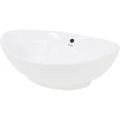 LuxeBath Wastafel 590x385x200 mm keramisch wit