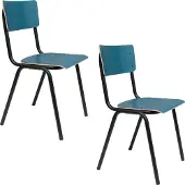 Zuiver Back to School Matte eetkamerstoel (set van 4)
