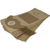 VHBW 10 stuks stofzakken, compatibel met Kärcher 3001 Plus, 3001, 2601, 2501, 2601 Plus, A 2120 ME, A 2120, 2501TE stofzuigers – 42,5 cm x 24,8 cm bruin