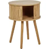 Beliani SELAH - Bijzettafel-Lichte houtkleur-MDF