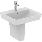 Ideal standard Connect Air - Wastafel Cube 50x45x16 cm, met overloop, met kraangat, wit E030101