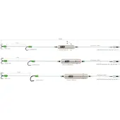 MADCAT Adjusta Basic River Rig Live Bait Transparent 1,00 mm M # 2/0-# 8/0 160 cm 40 g Rig