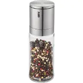 GEFU LAMOLA Zout- en Pepermolen 16,6 cm – Keramisch Maalwerk – RVS/Glas