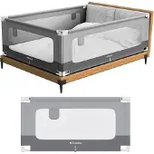 Huzaro Cover 44 - Veilig Baby Bedhekje - Uitvalbeschermer Uitvalbeveiliging - 140cm - Grijs