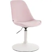 CLP Maverick Eetkamerstoel - Fluweel roze wit
