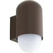 LINDBY Wandlamp buiten Pilva, dimbaar, bruin / roest, Aluminium, Modern, Wandlamp buiten