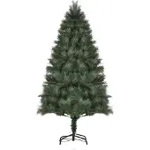 HOMCOM Kerstboom Kunststof, Metaal Ø90 x 180H cm Groen