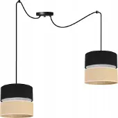 Light11 HOME SPIDER-plafondlamp, lampenkap 20 cm, zwart