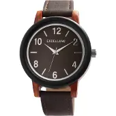 Excellanc Akzent dames ketting 2900268 herenhorloge met imitatieleren band