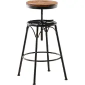 CLP Beam Barkruk - Verstelbaar - Voetsteun - Hout - bronzen