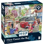 The House of Puzzles Here Comes the Bus Puzzel 500 Stukjes