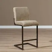 Bronx Velvet barkruk Lio taupe 70 cm