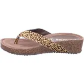 Lazamani Slippers Dames Bruin Leer | Maat 39
