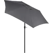 Springos Parasol | Parasols | Kantelbaar | Met ventilatie | Graphite | Ø 250 cm