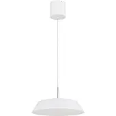 Globo Strakke hanglamp Silena wit Ø 40cm